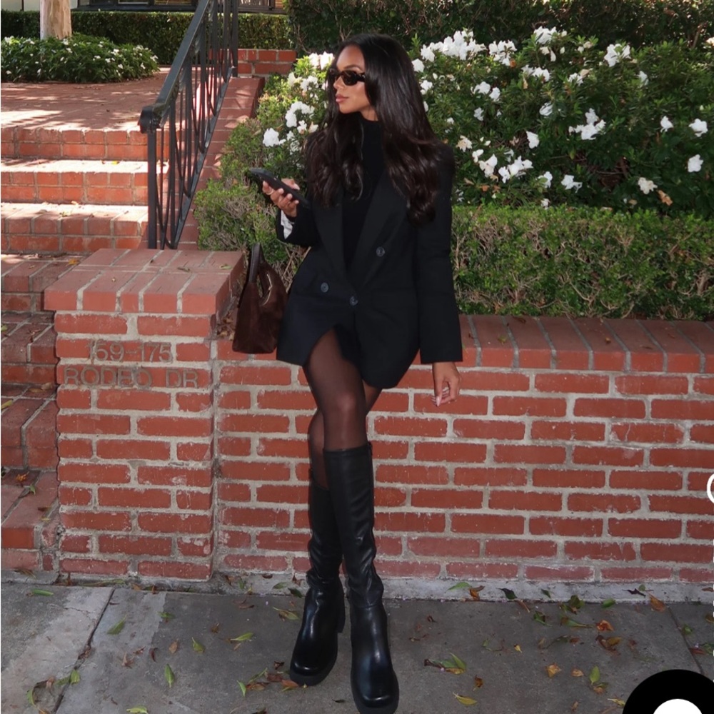 Steve Madden Berkleigh Black Boots Size 39